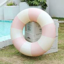 1个粉色格子游泳圈，儿童游泳浮圈 - 彩色 - 查看 10