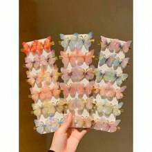 18pcs/Set Dreamy Fairy Butterfly Hair Clips Combo Delicate Soft Vibe One Clip Beautifies Back-To-School Essential - Suitable For Girls And Women Daily Outing Dates Photoshoot Works For Buns Or Down Hairstyles Easy To Set The Mood Claw Clips Hair Claws Hair Slide Hair Barrettes School Stuff Hair Accessories Head Accessories - Nhiều màu-1 - Xem 11