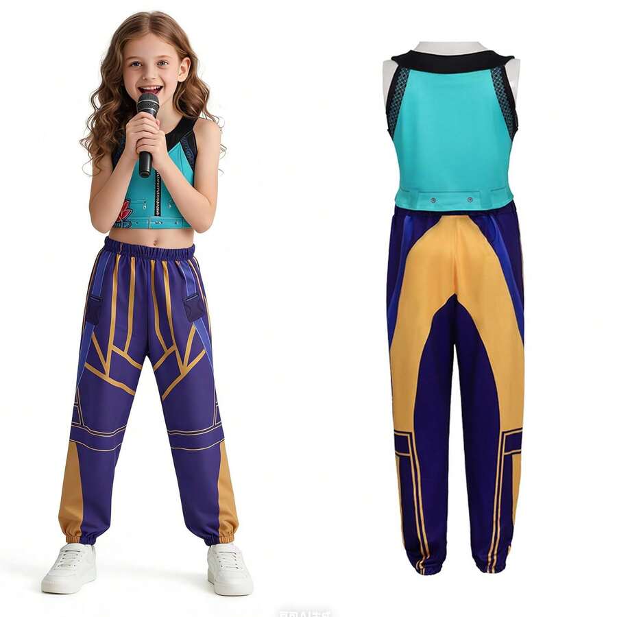 Girl Hunter Pop Singer Costume For Girls Halloween Party Cosplay Dance Stage Outfit, Sequin Performance Dress - Nhiều màu - Xem 1
