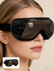 All-In-One Eye Massager With 4 Modes,Airbag Heat Compress And Vibration, Rechargeable And Portable. Relieves Eye Fatigue, Perfect For Home, Car, And Office Use,Great As A Gift - màu đen - Xem 1