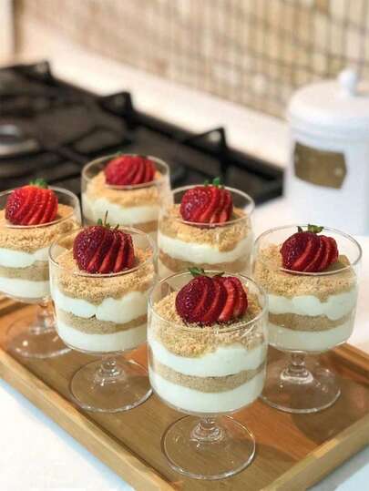 20/10/5pcs Baking Equipment For Pastries, Dessert Cups, No-Bake Oven-Free Afternoon Tea Dessert Cups, Small Mousse Cups For DIY Dessert Making, Decorative Plastic Cups, Birthday Parties, Wedding Gatherings, Festivals, Reusable Cake-Making Cups For Multiple Uses, School Parties, New Year, Christmas Food-Making Tools, Festival Party Supplies