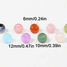 10pcs Acrylic Patterned Spacer Beads, Large Hole Beads, Cube Beads, DIY Jewelry Making Supplies - Large Hole Beads - View 5