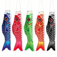 40/70/100CM Japan Style Carp Wind Sock Flag Wind Chimes Hanging Decorations Yard Koinobori Hanging Decor - Multicolor - View 10