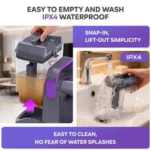 INSE C9S Portable Carpet Cleaning Machine 13kPa 450W, Upholstery Cleaner Wet/Dry Vacuum Cleaner For Car And Sofa, Powerful Stain Remover For Pet Hair With 3 Brushes - Purple - View 7