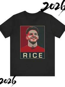 Declan Rice T Shirt - Funny Arsenal1 Gooners FC - Soccer Football Shirt - Great Gift For Fans - Black - View 1