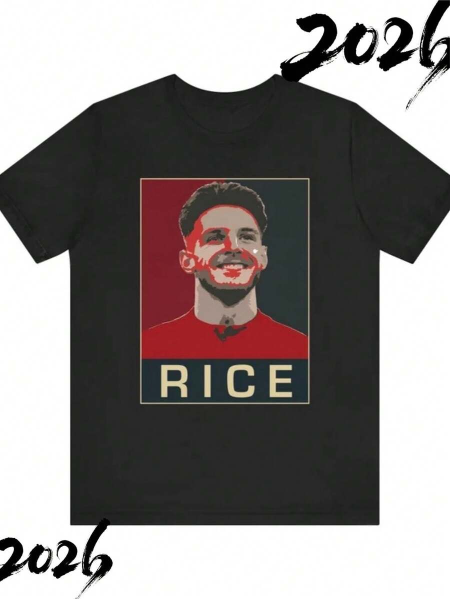 Declan Rice T Shirt - Funny Arsenal1 Gooners FC - Soccer Football Shirt - Great Gift For Fans - Black - View 1