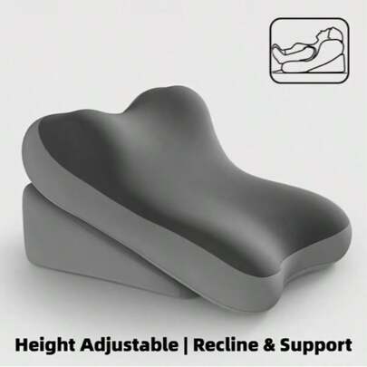 Memory Foam Adjustable Backrest Pillow, Suitable For Bed - Ergonomic Mattress With Leg-Lift Wedge And Tilt Support, Ideal For Back Support And Reading - Premium Mattress With Wedge Pillow.