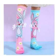 3D Fun Kids' High-Top Socks, One Size, Random Colors, Boy Or Girl MI 3D - A1 - Ver 2