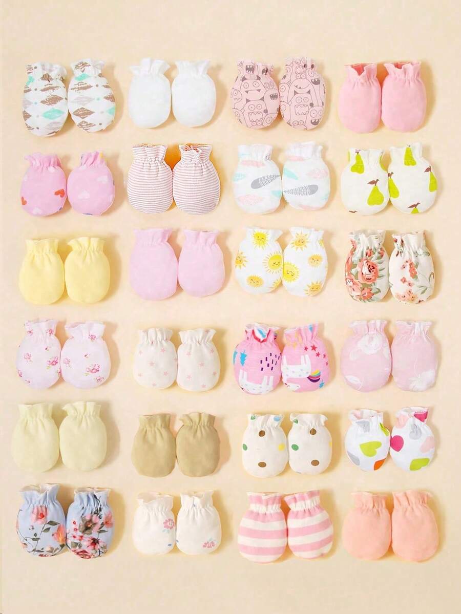 6pairs Random Colored Gloves For Baby Boy - Multicolor - View 1