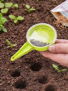 Bộ 2 dụng cụ gieo hạt làm vườn điều chỉnh được, dụng cụ gieo hạt thủ công 5 tốc độ phù hợp cho hoa và rau, dụng cụ gieo hạt cầm tay, không cần pin. - A - Xem 3