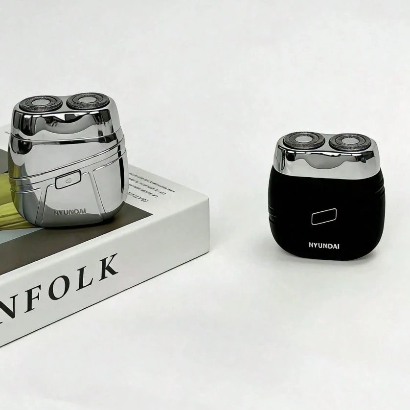 HYUNDAI Afeitadora eléctrica YS805 totalmente metálica, cabezal flotante, totalmente lavable, mini afeitadora portátil para hombres. - Multicolor - Ver 1
