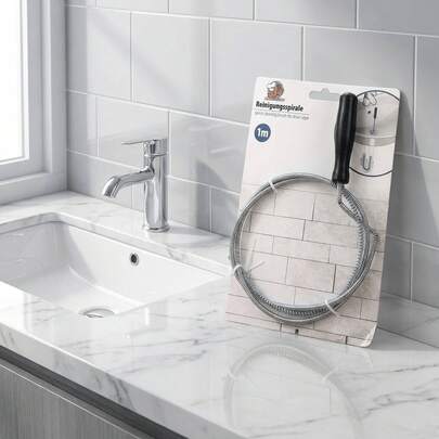 1件装排水管疏通器，柔性不锈钢水槽疏通器，带防滑手柄，非常适合定期清除毛发和碎屑以防止堵塞，适用于浴室淋浴间、浴缸、厨房水槽，适合日常使用和每周维护。