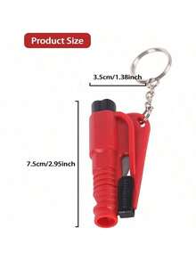 1 chiếc dụng cụ phá kính kiêm cắt dây an toàn, dụng cụ phá kính mini 3 trong 1, búa an toàn khẩn cấp cho xe hơi, búa an toàn móc khóa xe hơi, dụng cụ phá kính kiêm cắt dây an toàn và phá kính áp dụng cho mọi loại xe. Búa mini đa chức năng móc khóa phá kính, cắt dây an toàn, dụng cụ thoát hiểm xe hơi di động. - nhiều màu - Xem 4