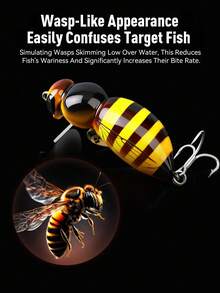 Mồi câu cá Kingdom 1PC Wasp Minnow Bait Bionic, kích thước 35mm (3.9g/4.5g) và 43mm (4.8g/6.1g), nổi và chìm chậm, làm bằng nhựa ABS, mồi cứng, kèm một lưỡi câu đơn, thích hợp cho câu cá nước ngọt và nước mặn. - Nhiều màu - Xem 4