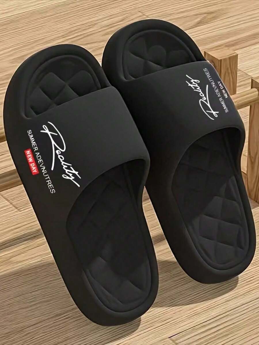 1 Pair Black High Elastic EVA Foot Massage Mat, Diamond Texture Design, Quiet Use, Suitable For Home Use, Easy To Wipe Clean, Low Maintenance, Non-Slip And Breathable, Ideal Gift For Back To School Or Birthday - Multicolor - View 1