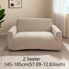 1 件雪尼尔人字纹沙发套，时尚奢华沙发保护套，装饰防滑防尘防刮沙发套，适合所有季节、卧室、客厅、书房、办公室 - 米色 - 查看 15