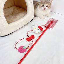 三丽鸥家族系列 Hello Kitty / My Melody / Kuromi 逗猫毛绒玩具铃铛互动猫咪解闷玩耍布艺材质（1 件） - 查看 3