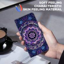 GLANDOTU Colorful Printed PU Leather Wallet Phone Case With Card Slots, Lanyard And Flip Stand; Compatible With Multiple Phone Brands And Models - Multicolor - View 4