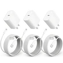 1-3套20W快充适配器套装，100厘米/3.3英尺Type-C转Lightning快充线，充电器套装兼容 14/13/12/11 Pro Max Plus/8/7/iPod - 美規A型插(110-127V) - 查看 10