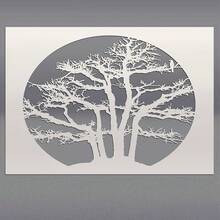 21.0 X 29.7 Cm Reusable Tree Silhouette Painting Template, For Painting, Scrapbooking, Home Decor, Furniture Stencil - A - View 6