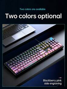 HP 電競辦公雙用途有線鍵盤 104 鍵背光防濺水高顏值鍵盤 側刻真機械手感 輕音薄膜 - 查看 1