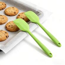 硅胶刮刀套装，耐高温橡胶厨具 - 适用于烘焙、烹饪、搅拌 - 红色/粉色/青柠色/橙色（2/4/6 件装） - 查看 8