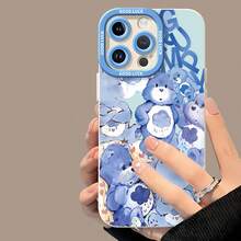 Funda para teléfono con diseño de Oso Gruñón y Ositos Cariñositos azules. funda de teléfono Fundas compatibles con ,Apple,VIVO,OPPO,,, y Honor.Fabricadas en silicona TPU,ofrecen protección contra golpes y caídas. - Blanco - Ver 4