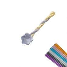 1/2/4pcs Flower Shaped Ice Cream Spoon Ceramic Spoon Long Handle Spoon Stirring Spoon Cute Kitchen Spoon Coffee Spoon Kawaii Dessert Spoon Ice Cream Spoon For Party Wedding, Tableware For Restaurant Home Christmas Gift,School Supplies - View 10