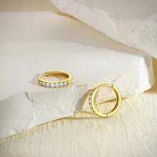 Hermoso y elegante conjunto de aretes de Europa y América - Dorado - Ver 4