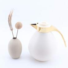 Bình giữ nhiệt hai lớp bằng thủy tinh màu hồng, dung tích 1000ml, thích hợp giữ nóng cà phê, trà và đồ uống, dùng trong gia đình và văn phòng. - Nhiều màu - Xem 8