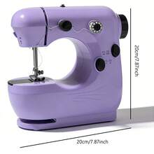 这款红色小型缝纫机操作简单，控制功能直观，包括开/关开关、速度调节按钮和张力调节螺丝，因此您可以微调雪纺、牛仔布和其他面料的针脚，以达到完美的效果。 - 紫-301 - 查看 8