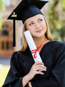 1 chiếc tua mũ tốt nghiệp - Phụ kiện trang trí mũ tốt nghiệp cho học sinh trung học và sinh viên đại học, tua mũ có nhãn vàng năm 2026. Mùa tốt nghiệp, phụ kiện lễ tốt nghiệp năm 2026. - A - Xem 3
