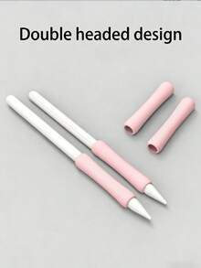 1/2/4/8 Pcs Silicone Pen Case, Pen Body Grip Case For 1st And 2nd Gen Universal Stylus Pen Case - Pink - View 2