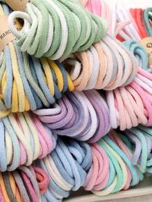 10M/Pack Hand Dyed Gradient Woven Rope - DIY Handmade, Gift Packaging, And Home Decoration Core Spun Rope - Soft And Durable Multi-Color Handmade Material, Bright Handmade Rope, Beading Cords & Threads - Gradient Braided Rope - View 1