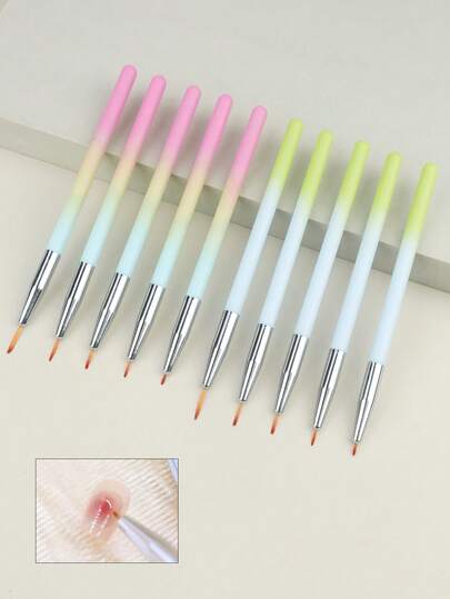 美甲笔 法式画笔 花卉设计丙烯线条笔 指甲油刷 DIY美甲工具