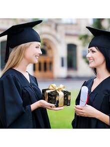 12/6 pezzi Set di confezioni regalo per laurea, confezioni per souvenir per festa di laurea, carta da regalo per la stagione della laurea, carta per decorazione tavolo dolci per laurea, carta da regalo per festa di addio, decorazioni per il ritorno a scuola, scatola regalo per feste a tema - Visualizzare 5