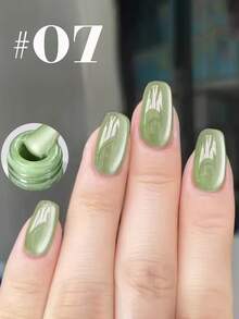 10毫升冰透明白光玻璃珠猫眼凝胶指甲油 2026 新款夏季纯粹渴望镜面光泽磁性效果粉色绿色黑色蓝色猫眼美甲美甲用品夏季美甲粉色美甲 - 彩色 - 查看 8