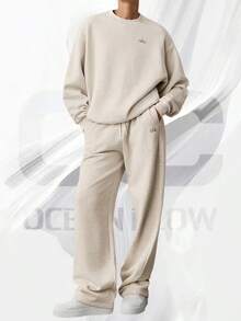 Accolade Straight Leg Sweatpant - 燕麥希瑟 - 查看 3