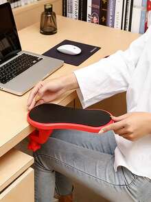 Extensor de escritorio ajustable a 180° con soporte ergonómico para el brazo y la muñeca - Accesorio deslizante de escritorio de plástico resistente con almohadilla para el codo y bandeja para portátil, adecuado para oficina, juegos, escritorio de computadora, espacios de trabajo profesionales - Multicolor - Ver 5