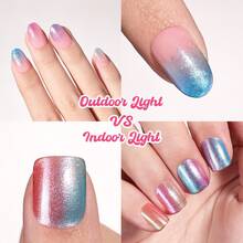Beetles 6 Colors 7.5ml/0.25 Fl Oz Nail Polish Set - Love In Echo Quick Dry Spring Formula, Salon Long Lasting DIY Pastel Nail Art Gifts For Women - 6 Colors Candy Galaxy - 查看 8