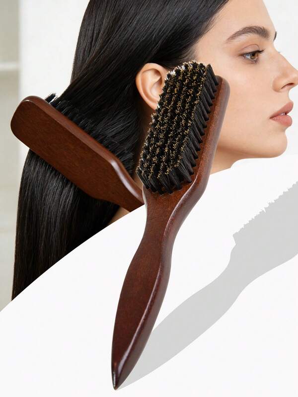 -22%Unisex vildsvinsborst - Parfymfri professionell stylingborste, lämplig för t