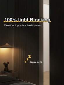 1pc Japanese 100% Blackout Magnetic Partition Curtain, No Drilling Folding Door Curtain, Excellent Blackout Performance, Smooth Drape, Windproof Sunshade Thickened Indoor Curtain Suitable For Living Room, Bedroom, Kitchen, Children's Room, Customizable 10CM Folding Solid Color Blackout Curtain, Folding Perforated Ring Top Folding Venetian Blind - Black - View 8