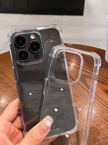 简约优雅透明气囊防震手机壳，适用于 17/17 Pro Max/16 Pro Max/16/16 Pro/16 Plus/15 Pro Max/15 Pro/15 Plus/15/11/12/13/14 Pro Max/11 Pro/11 Pro Max/12 Pro/12 Pro Max/13 Pro/13 Pro Max/14 Pro/14 Pro Max/14 Plus - 無色 - 查看 2