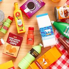 Set de 30 piezas de latas de comestibles, accesorios de cocina para juegos de helado y cajas de comida rápida - como en la foto - Ver 5