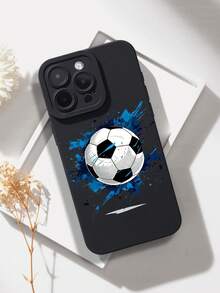 足球涂鸦手机壳，兼容和三星Galaxy手机 - 彩色 - 查看 2