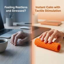 3D Printed Tactile Sensory Twisted Spiral Decompression Roller, For Office Desk, Sofa Side, Commute Bag, Instant "Stress Relief Button" Toy For Teens And Adults - Multicolor - View 6