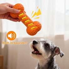 Interactive Talking Dog Chew Toy, Rubber Bone-Shaped Toy With Cute Cartoon Patterns, Multi-Color Options, Built-In Sound Device, Helps Clean Teeth, Relieve Teething Discomfort, Prevent Oral Issues, Fresh Breath, Suitable For Solo Play, Chewing, Outdoor Activities, Daily Play And Training, Classic Pet Supplies - Multicolor - View 4