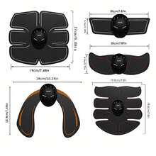 EMS Buttocks Muscle Stimulator, Fitness Glute, Abdomen, Arm & Leg Trainer, Comes With Gel Pads, Body Massager - Black - View 4