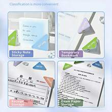 6pcs GOOD LUCK Triangle Clips, Student Supplies Storage Edge Clips, Office Stationery Invoice Document File Binder Clips - Sets - View 11