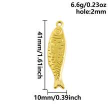 2 mặt dây chuyền hình động vật cổ điển, mặt dây chuyền hình cá giọt dầu bằng thép không gỉ 304, mặt dây chuyền kim loại quyến rũ để làm trang sức, hình xương cá, cá vàng, đuôi cá chép, phụ kiện tự làm vòng cổ, vòng tay, bông tai, chống thấm nước, chống phai màu, phù hợp cho cả nam và nữ, chủ đề biển, bãi biển, mùa hè. - Hình học - Xem 42